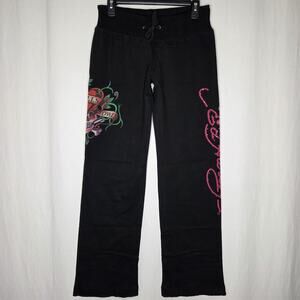 Ed Hardy Christian Audigier Love Kills Slowly Flare Pant Y2K Deadstock NEW XL